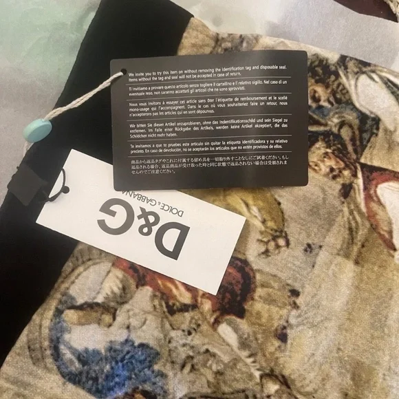NWT! RARE! D&G Dolce & Gabbana ITALY RENAISSANCE Roman Empire Print Skirt 42